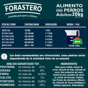 Alimento Forastero Adultos