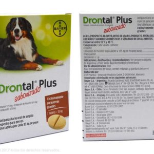 Drontal Plus Antiparasitario Perros Grandes