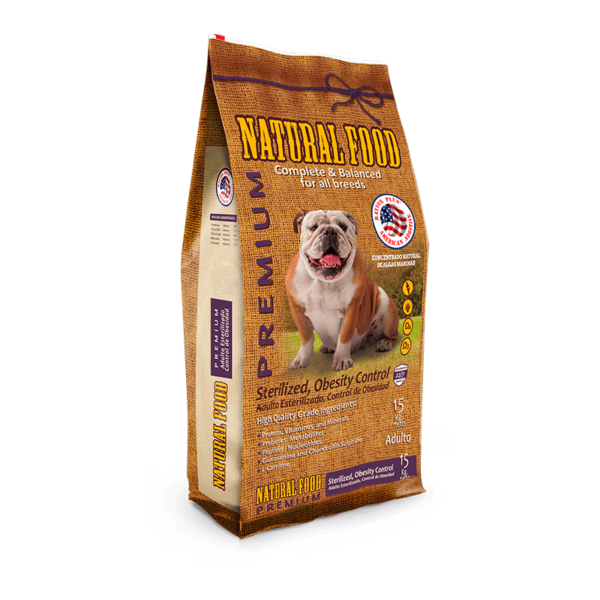 Alimento Natural Food Adulto Esterilizado Control de Obesidad