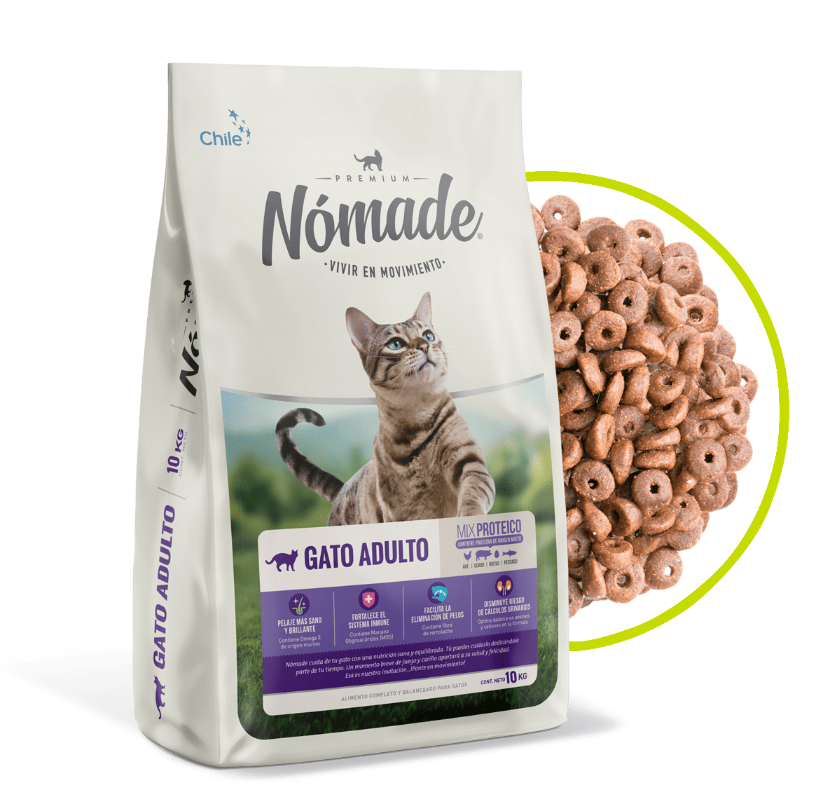 Alimento Nómade Gato adulto 10 kg