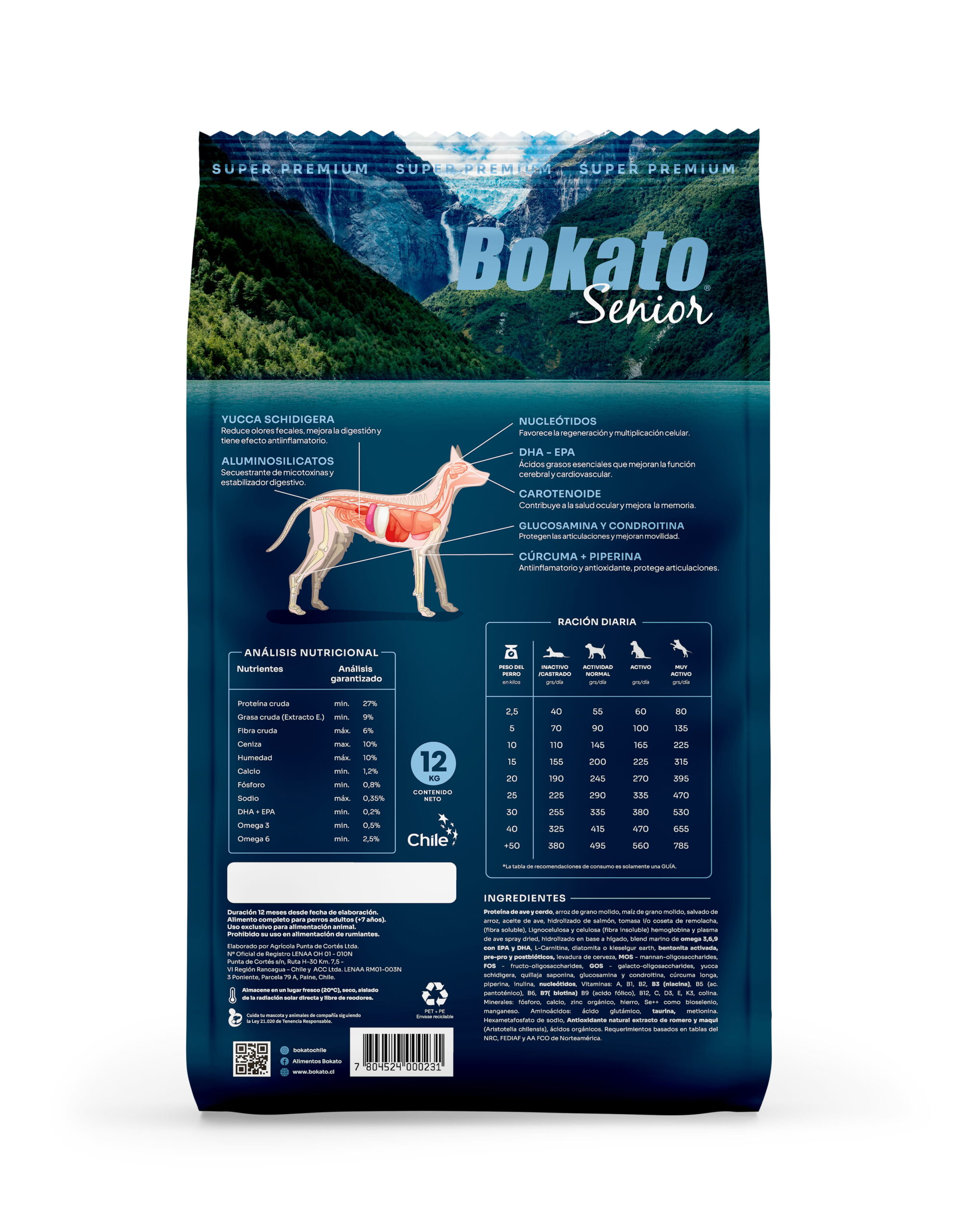 Alimento Bokato Senior Razas medianas y grandes 12 kg - Imagen 3